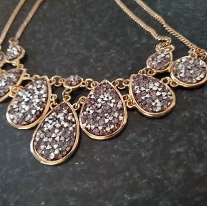 Gold Rhinestone Necklace